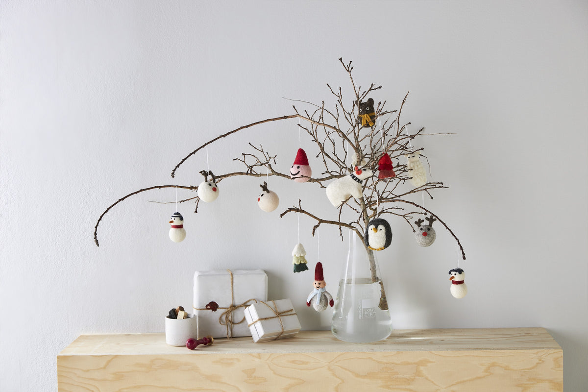 Décorations en laine Aveva mises en scène dans la maison