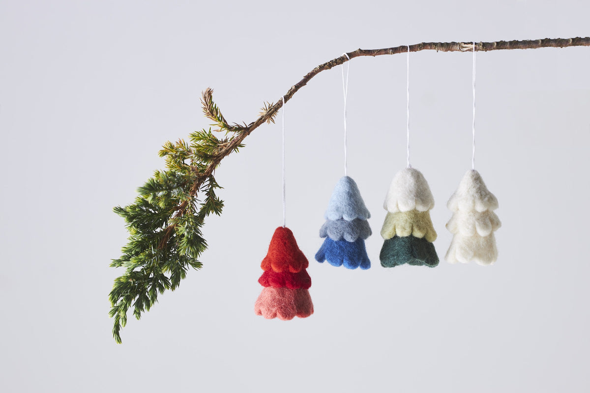 Décorations en laine Aveva mises en scène dans la maison