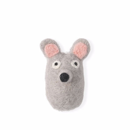 Souris en laine Aveva, vue du sujet sur fond blanc