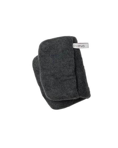 Manique Aveva en laine, coloris gris anthracite, vue sur fond blanc