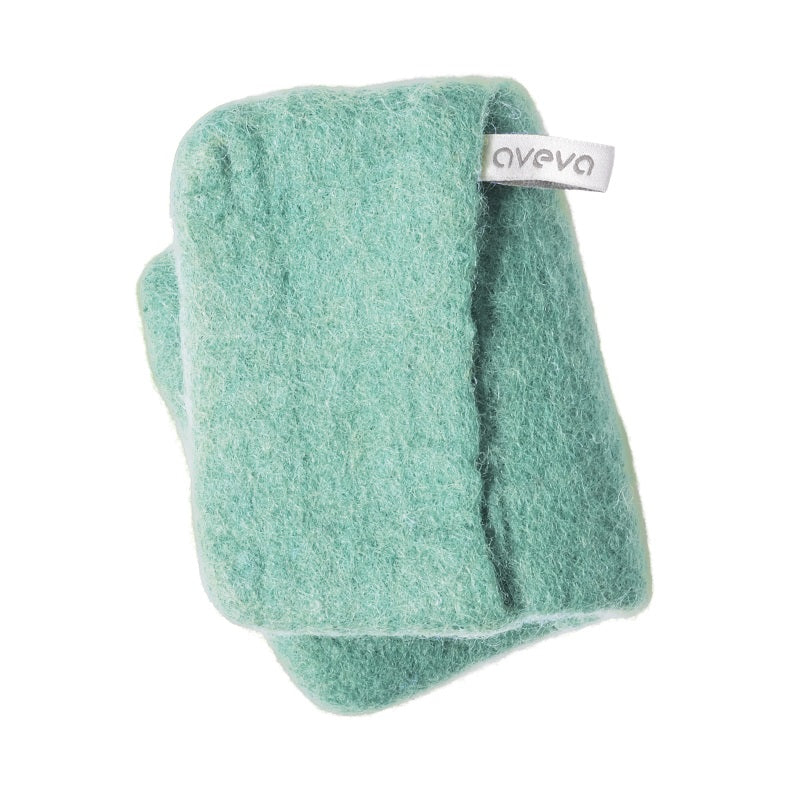 Manique Aveva en laine, coloris Spring green, vue entière sur fond blanc