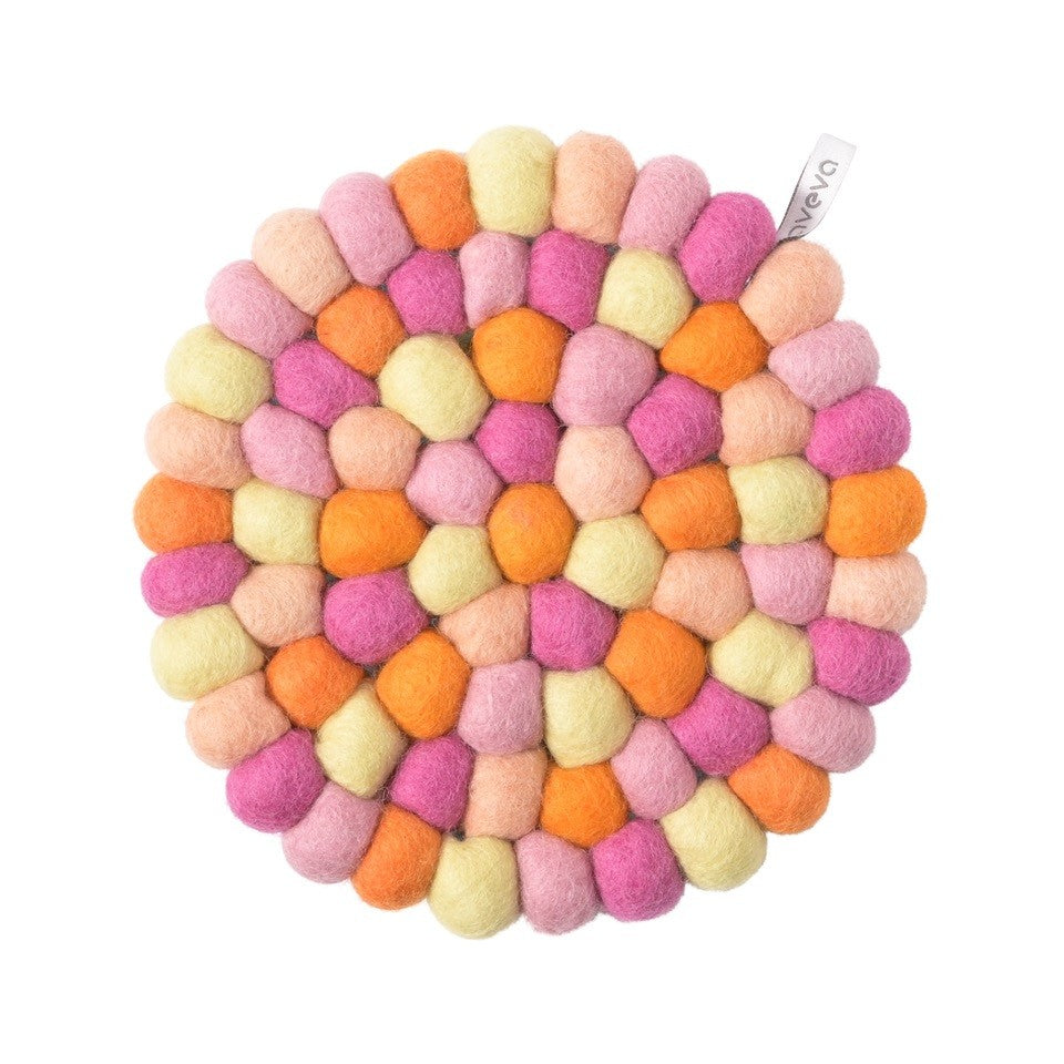 Dessous de plat rond Aveva 17 cm North Beach en laine