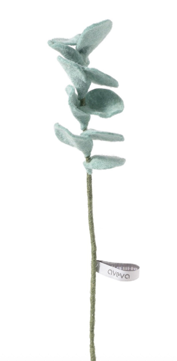 Branche eucalyptus en laine – vue 1