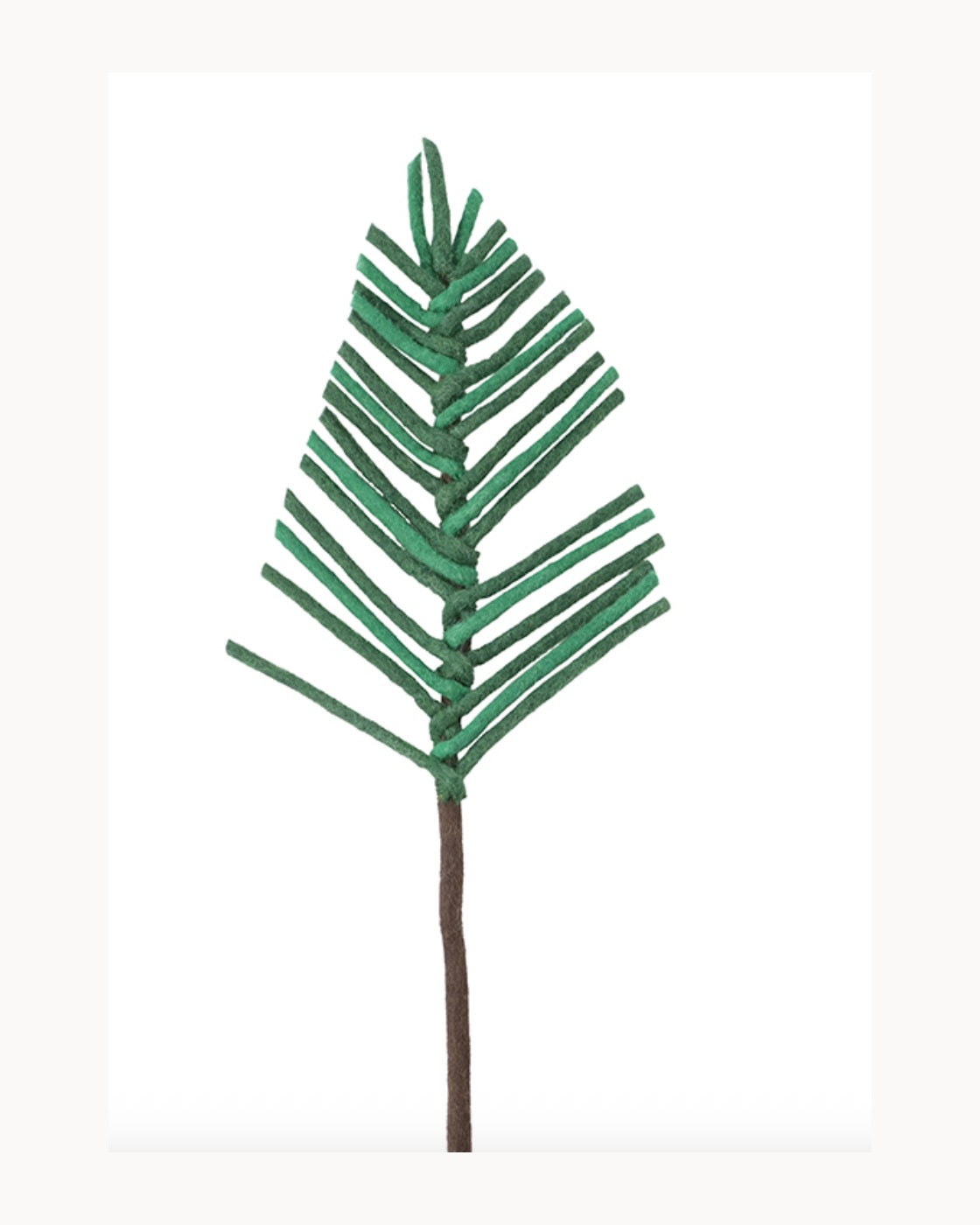 Branche de pin en laine – vue principale 4:5