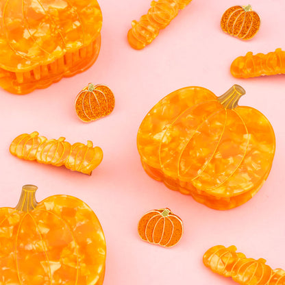 Barrette Citrouille orange Coucou Suzette – vue complémentaire 3