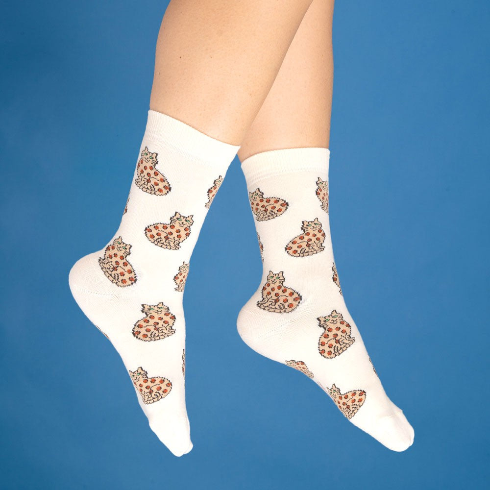 Détail Chaussettes Chat Bengal Coucou Suzette