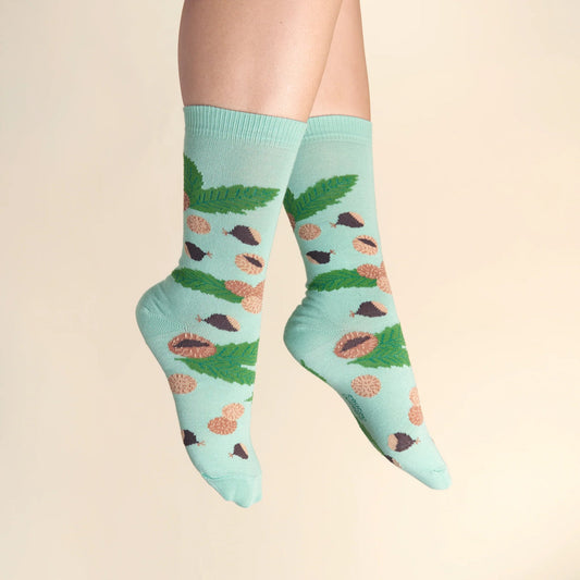 Chaussettes Châtaigne Coucou Suzette vue produit