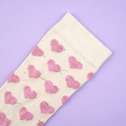 Chaussettes Coeur Rose Coucou Suzette vue 2