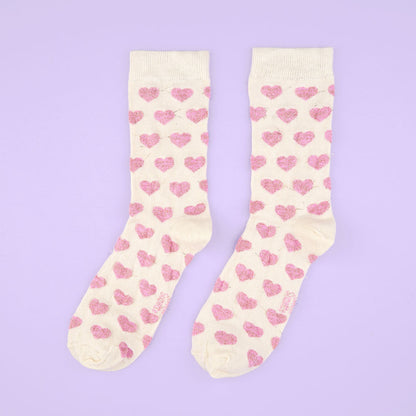 Chaussettes Coeur Rose Coucou Suzette vue 3