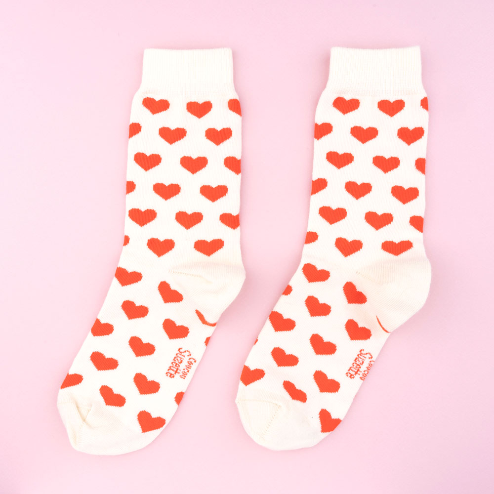 Chaussettes Coeur Rouge Coucou Suzette vue 2