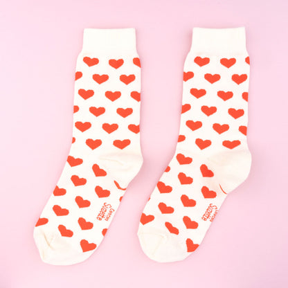 Chaussettes Coeur Rouge Coucou Suzette vue 2