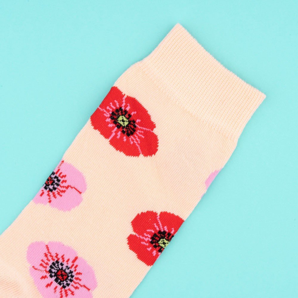 Chaussettes Coquelicot Coucou Suzette porté