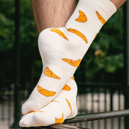 Détail Chaussettes Croissant Coucou Suzette