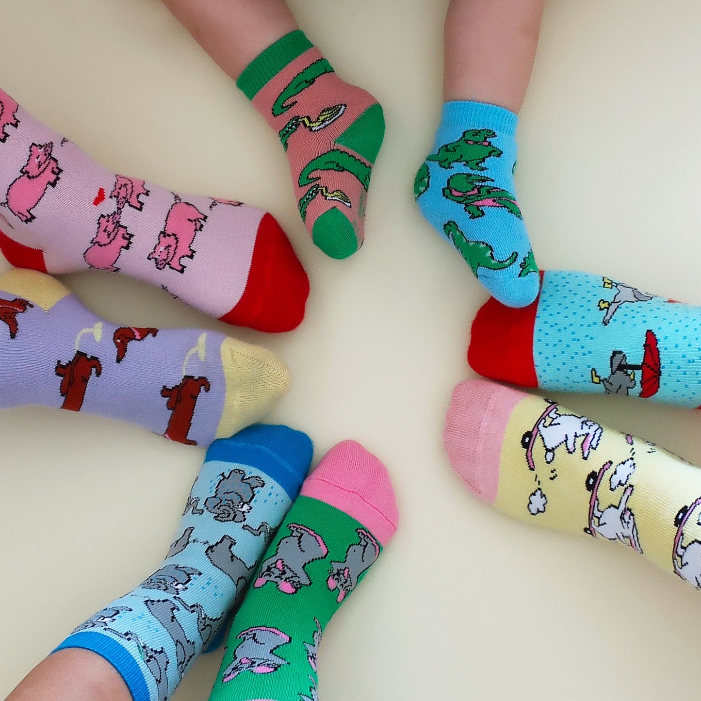 Chaussettes enfant Pigeons Parapluie Coucou Suzette vue complémentaire 5