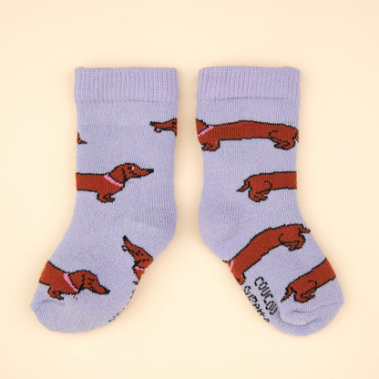 Détail des Chaussettes enfant Teckel Coucou Suzette