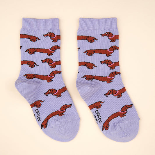 Chaussettes enfant Teckel Coucou Suzette vue produit