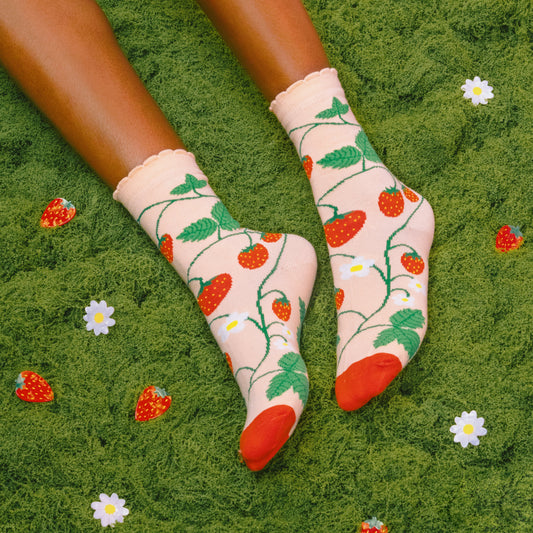Chaussettes Fraisier Coucou Suzette vue produit