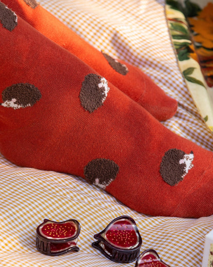 Chaussettes Hérisson couleur brique Coucou Suzette – vue principale