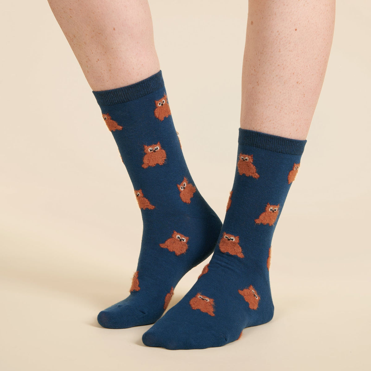 Chaussettes Hibou bleu marine Coucou Suzette – vue complémentaire 2