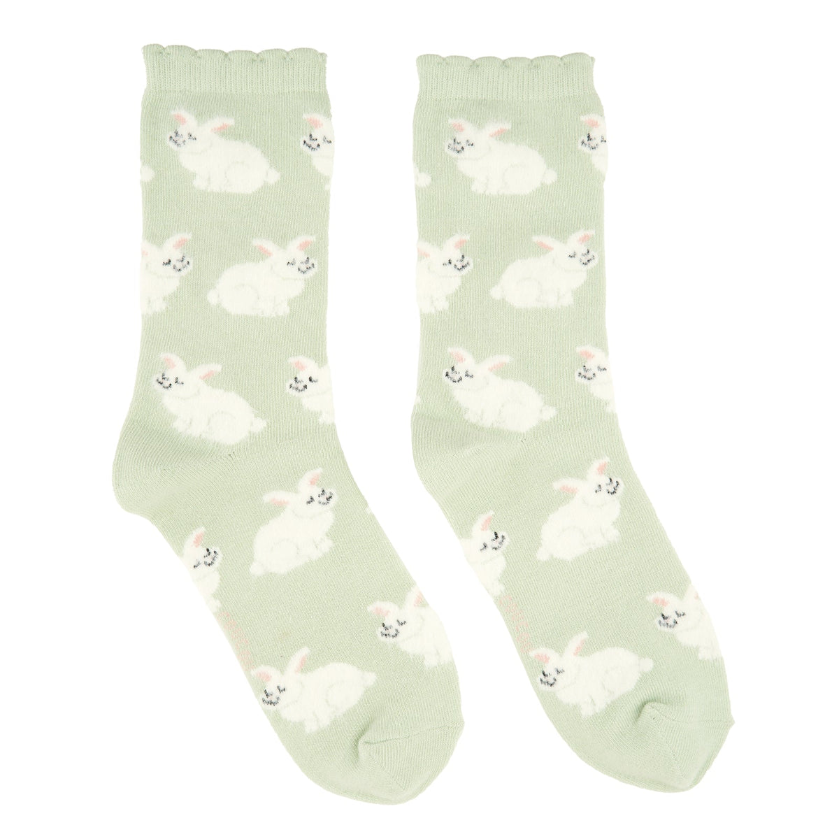 Chaussettes Lapin vert sauge Coucou Suzette – vue complémentaire 7
