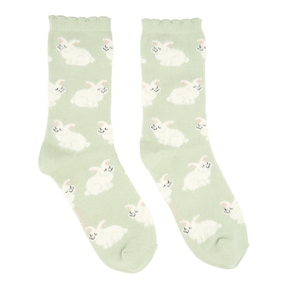 Chaussettes Lapin vert sauge Coucou Suzette – vue complémentaire 7