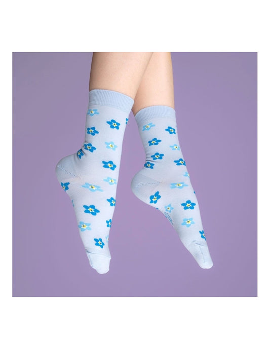 Chaussettes Myosotis Coucou Suzette porté