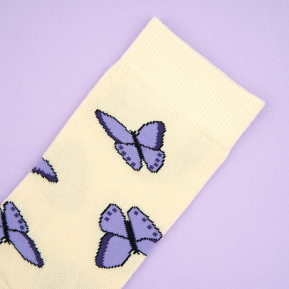 Chaussettes Papillon Mauve Coucou Suzette vue 3