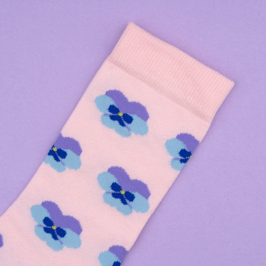 Chaussettes Pensée Coucou Suzette porté