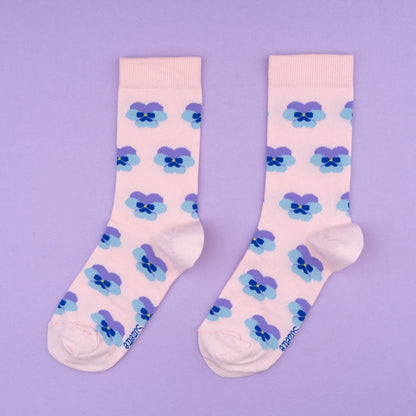 Détail Chaussettes Pensée Coucou Suzette
