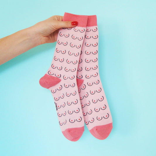 Chaussettes Seins blancs Coucou Suzette vue produit