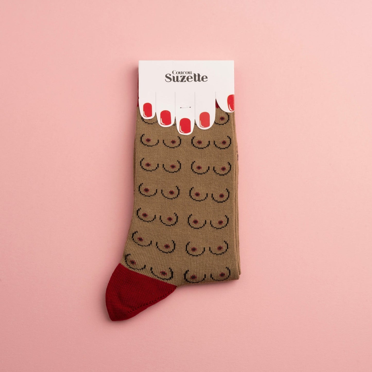 Chaussettes Seins noirs Coucou Suzette vue 2