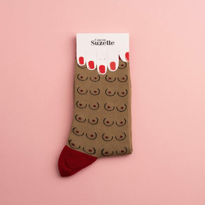Chaussettes Seins noirs Coucou Suzette vue 2