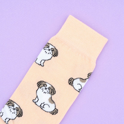 Détail Chaussettes Shih tzu Coucou Suzette