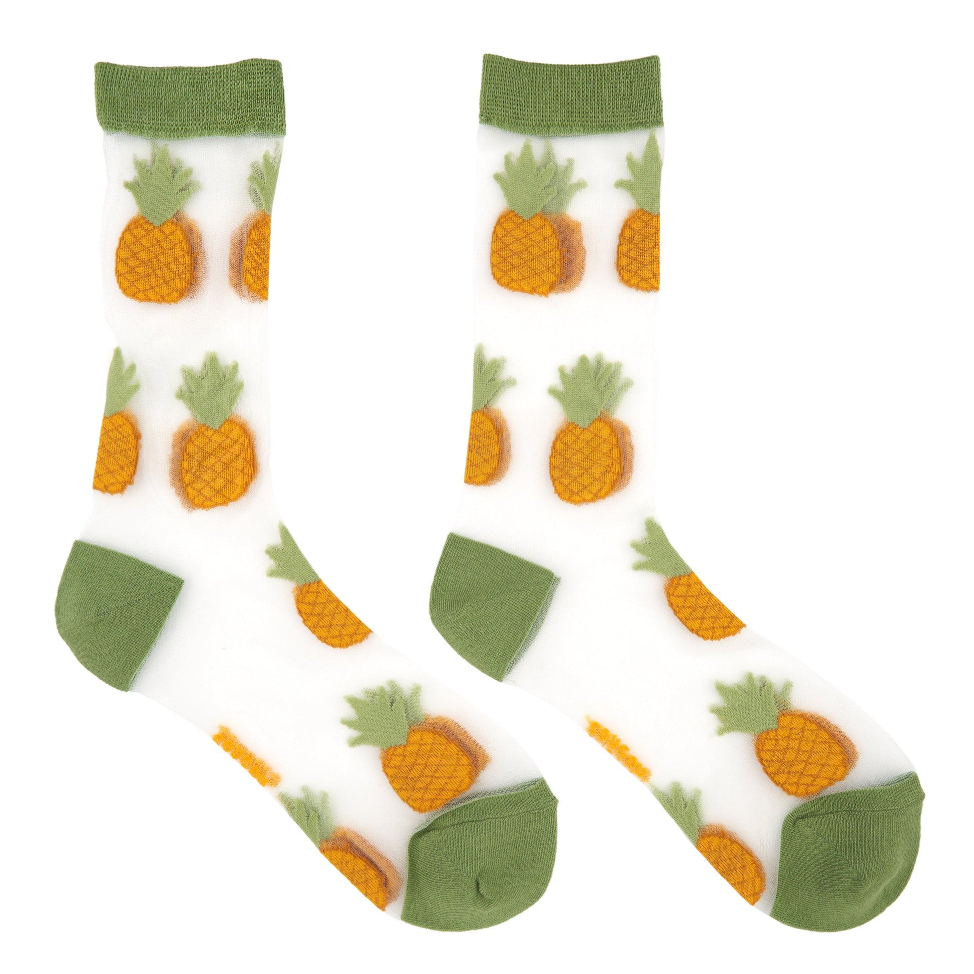 Chaussettes transparentes Ananas Coucou Suzette vue 5