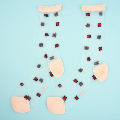 Chaussettes transparentes Coccinelle Coucou Suzette vue 4
