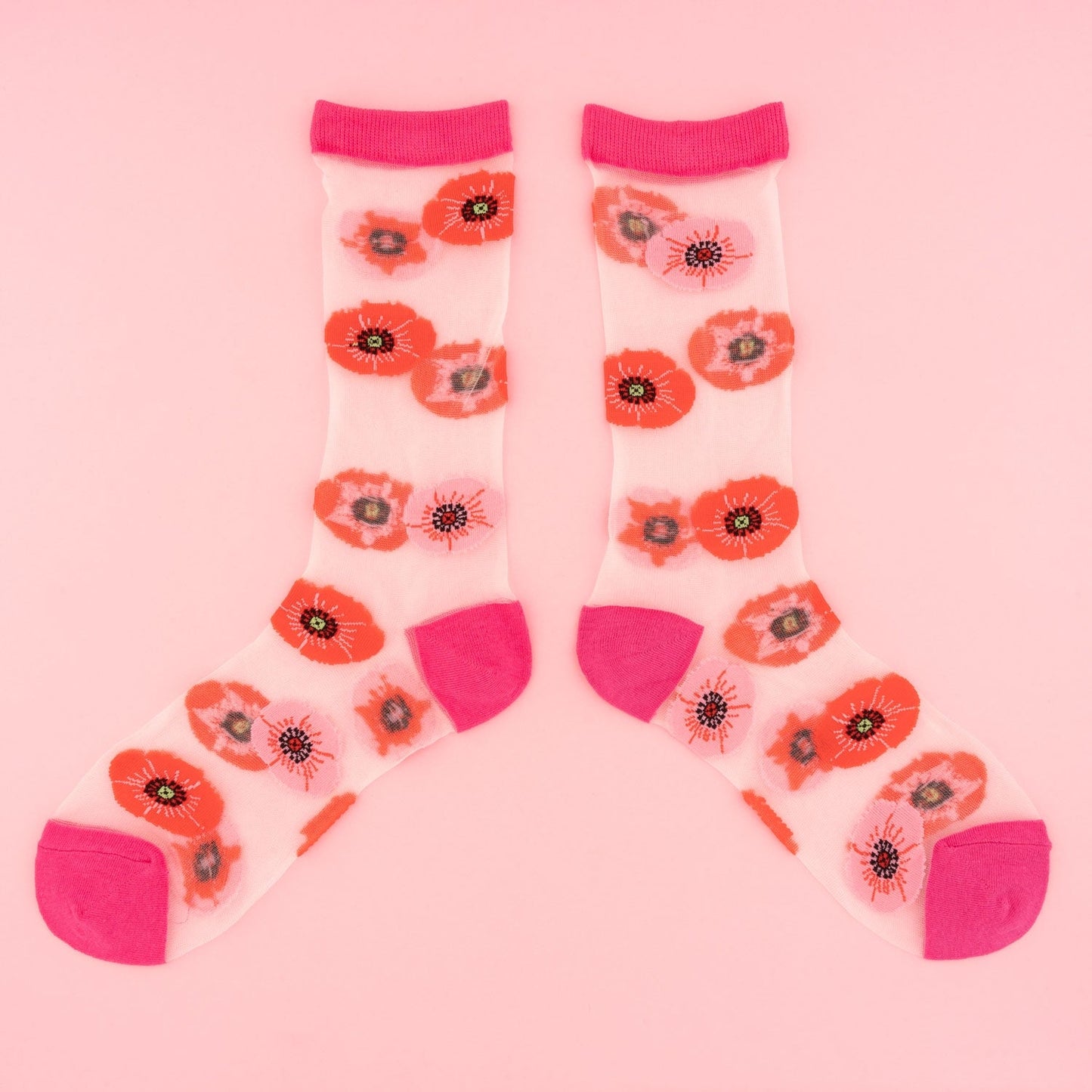 Chaussettes transparentes Coquelicot Coucou Suzette vue produit