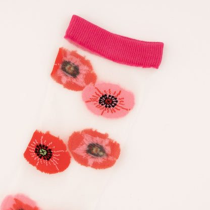 Chaussettes transparentes Coquelicot Coucou Suzette vue 4