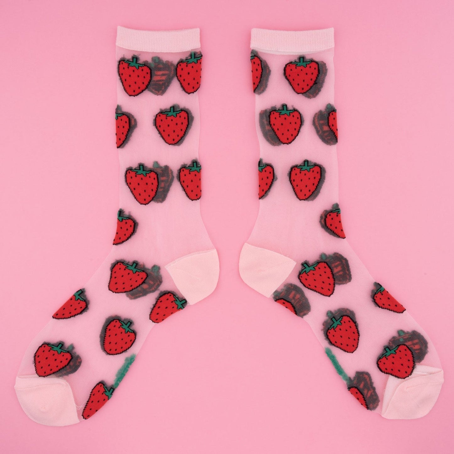 Chaussettes transparentes Fraise Coucou Suzette vue 4