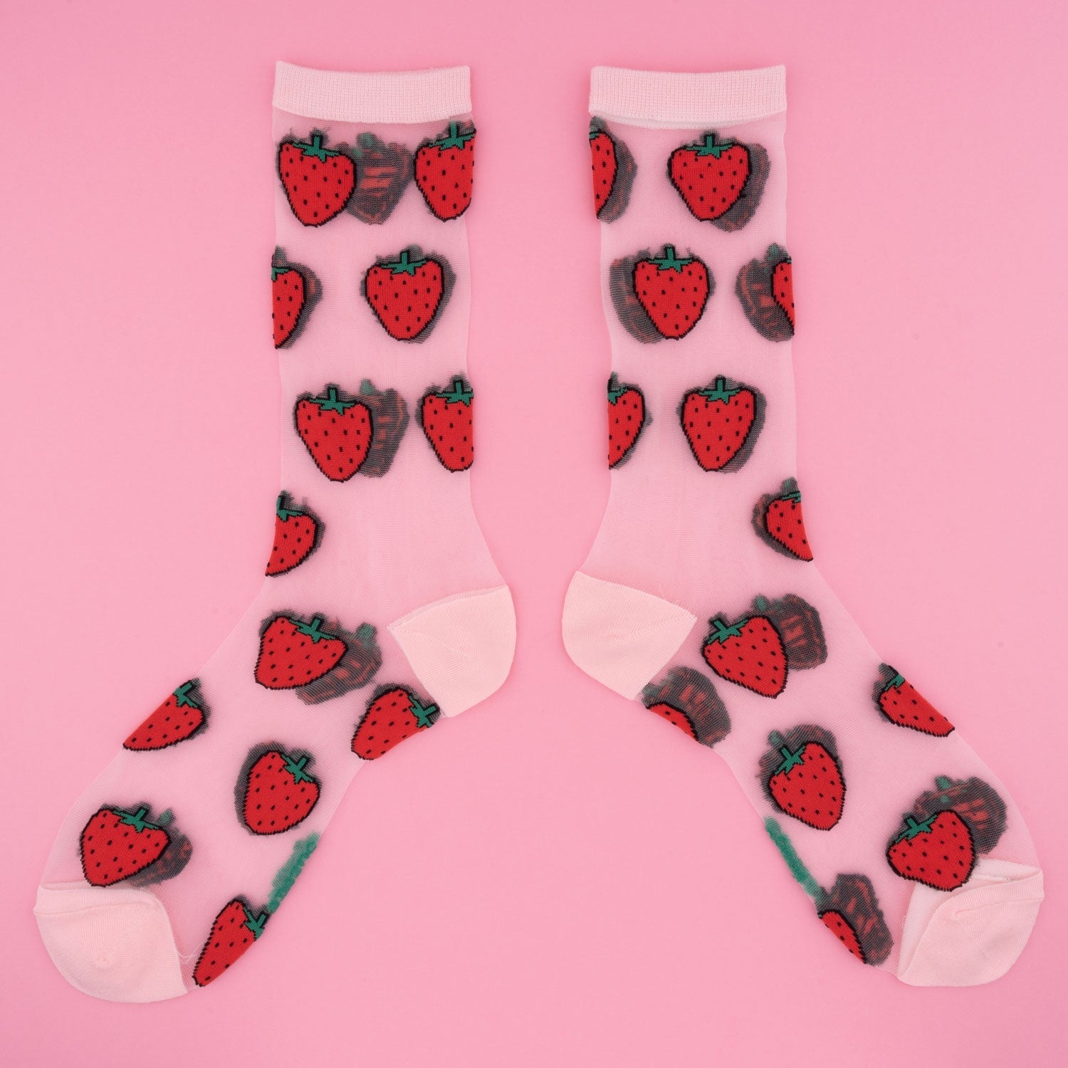 Chaussettes transparentes Fraise Coucou Suzette vue 4