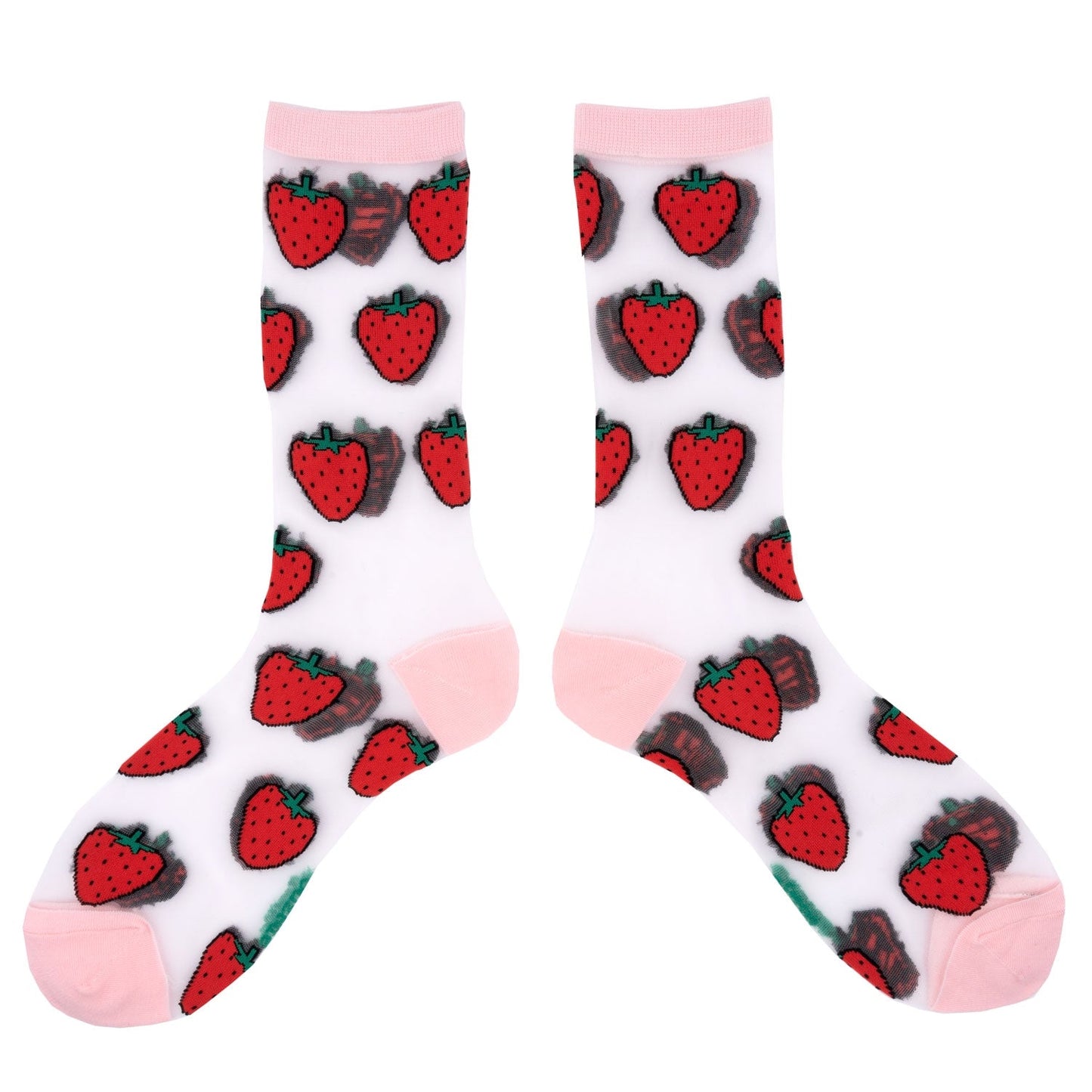 Chaussettes transparentes Fraise Coucou Suzette vue 5
