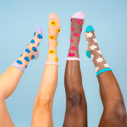 Chaussettes transparentes Hibiscus Coucou Suzette vue 6