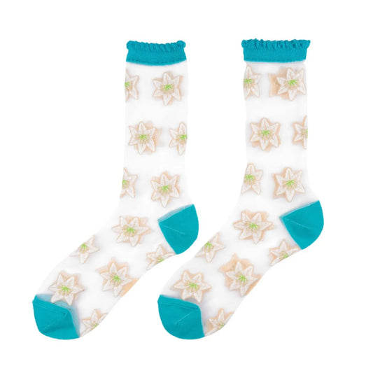 Chaussettes transparentes Lys Coucou Suzette vue produit