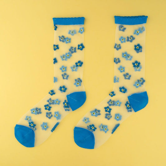 Chaussettes transparentes Myosotis Coucou Suzette vue produit