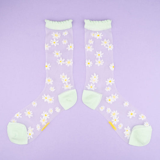Chaussettes transparentes Pâquerette Coucou Suzette vue produit
