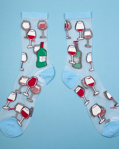 Chaussettes transparentes Tchin-Tchin Coucou Suzette – vue principale