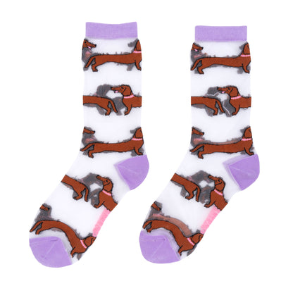 Chaussettes transparentes Teckel Coucou Suzette vue 7
