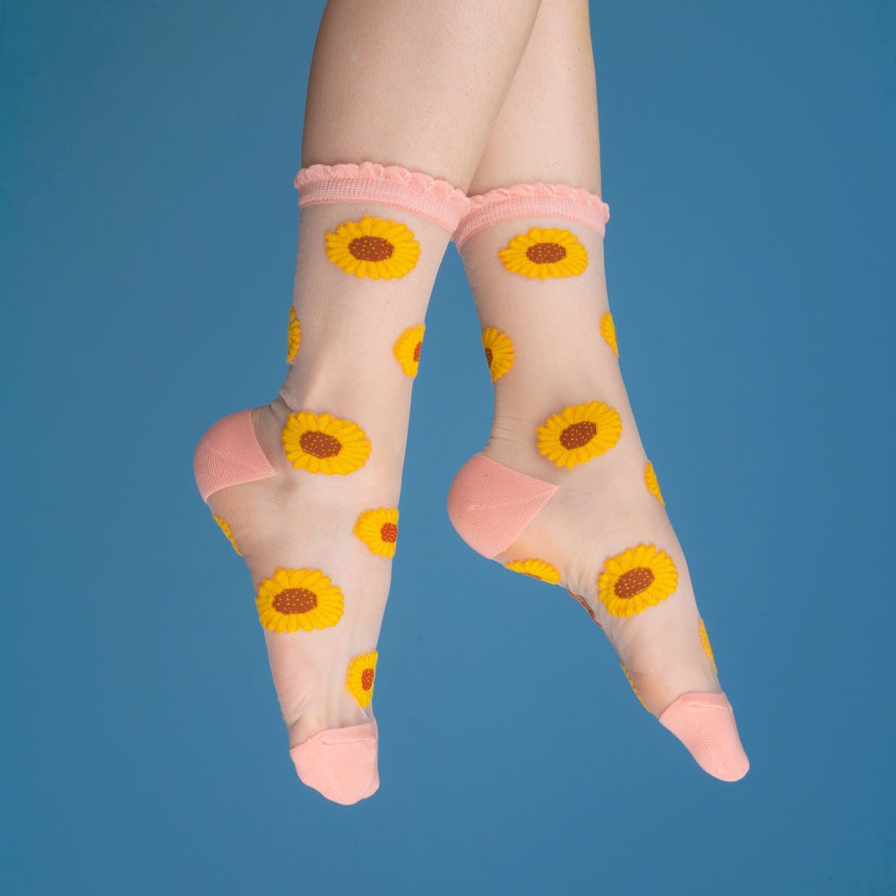 Chaussettes transparentes Tournesol Coucou Suzette vue produit