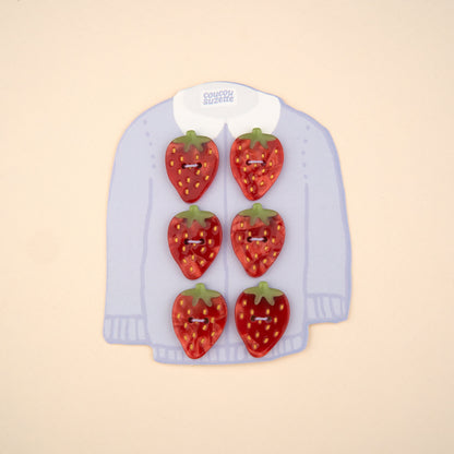 Kit boutons Fraise Coucou Suzette