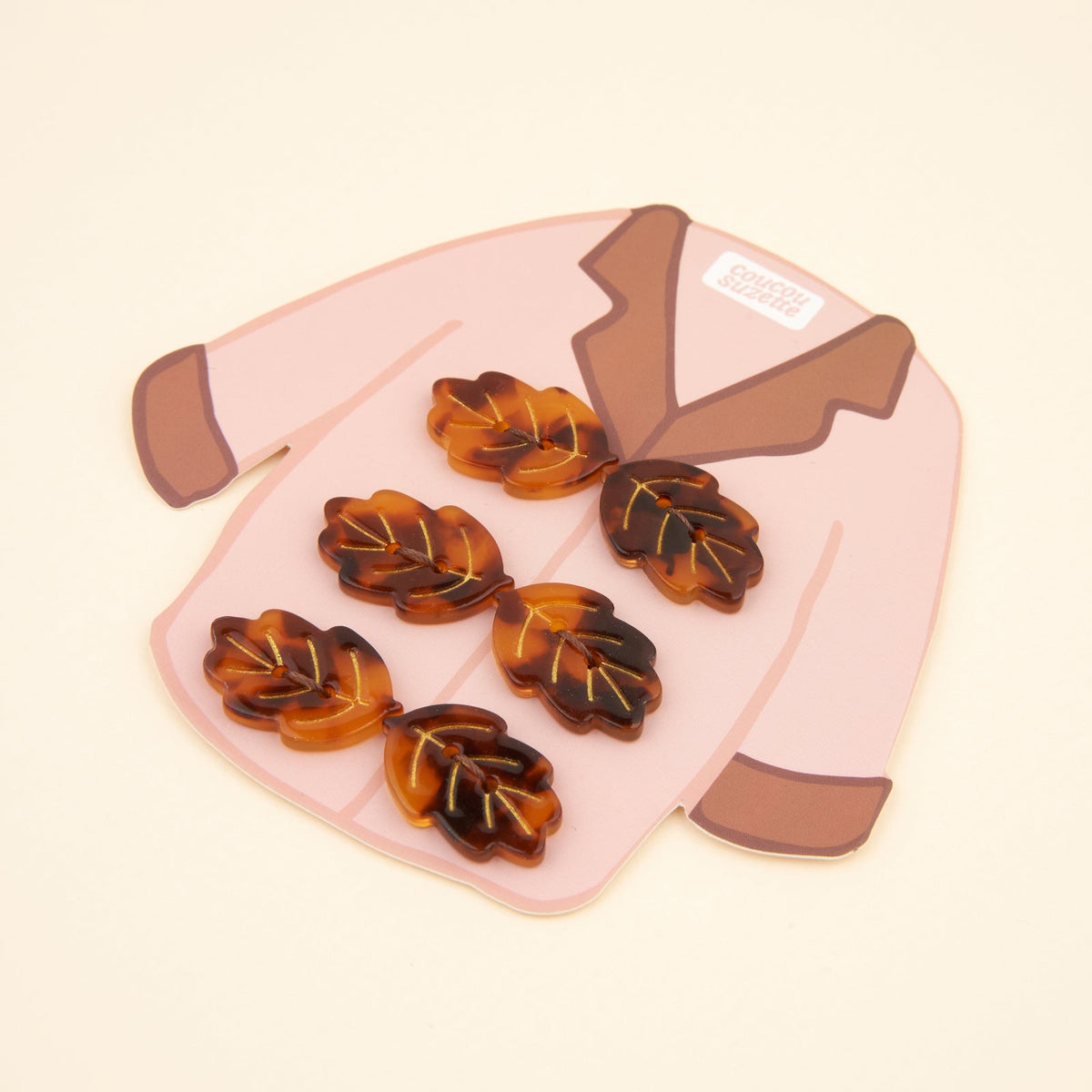 Kit de boutons Feuille d’automne Coucou Suzette – vue complémentaire 4