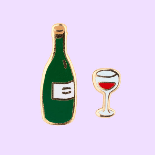 Lot de 2 pin's Vin en émail